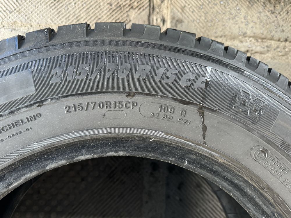 215/70R15C-4шт Michelin оригінал із Німеччини 7,5мм в наявності!