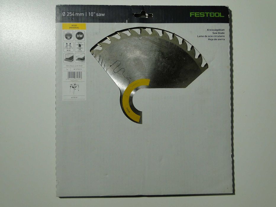 Festool 575975, Tarcza pilarska uniwersalna 254x2,4x30 W40, Nowa