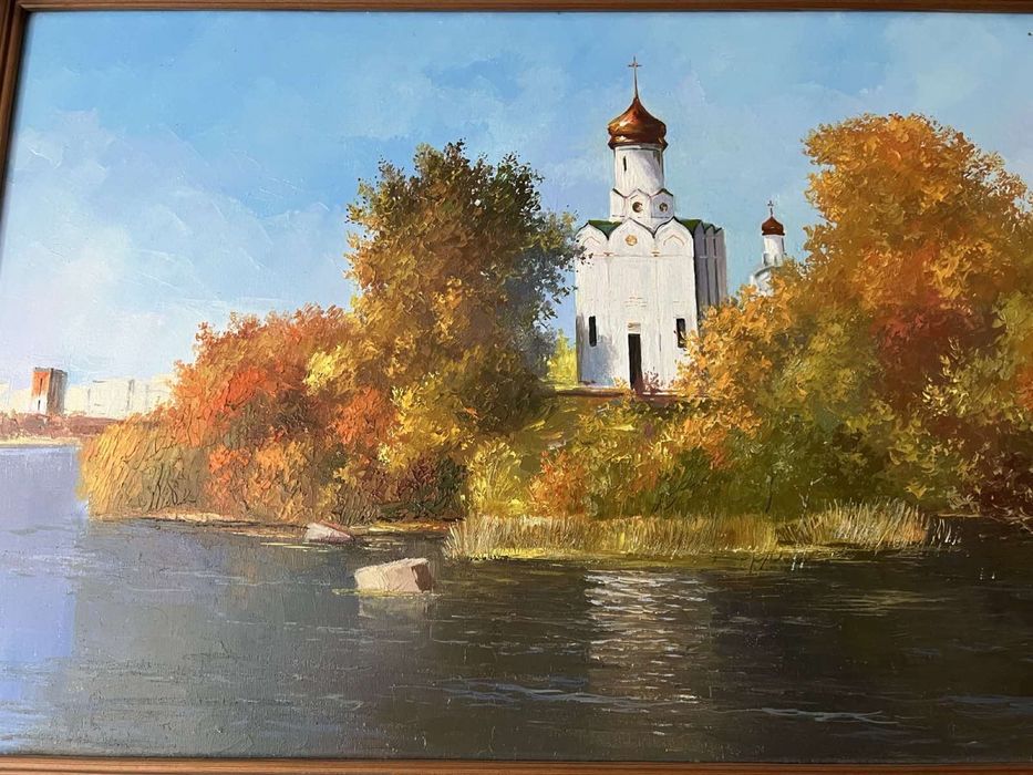 Картина «Монастырский остров», холст, масло