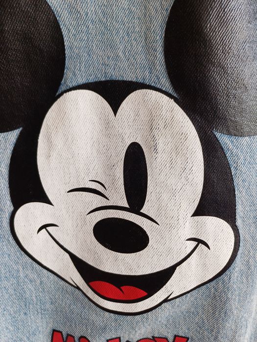 Джинсовая женская куртка шерпа LEVIS Premium × Mickey Mouse оригинал M