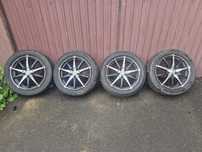 Koła Alufelgi 5x114.3 225/45/17 Opony LETNIE 5.5mm Renault Honda Opel