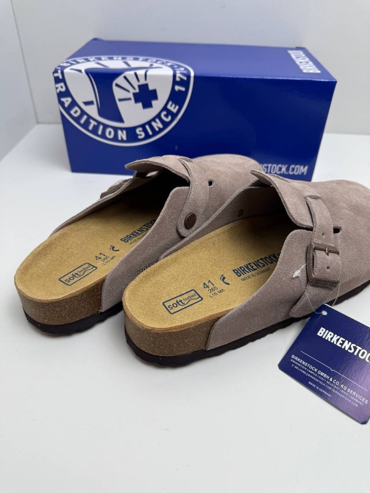 Шкіряні биркеншток шльопанці сабо клоги Birkenstock boston