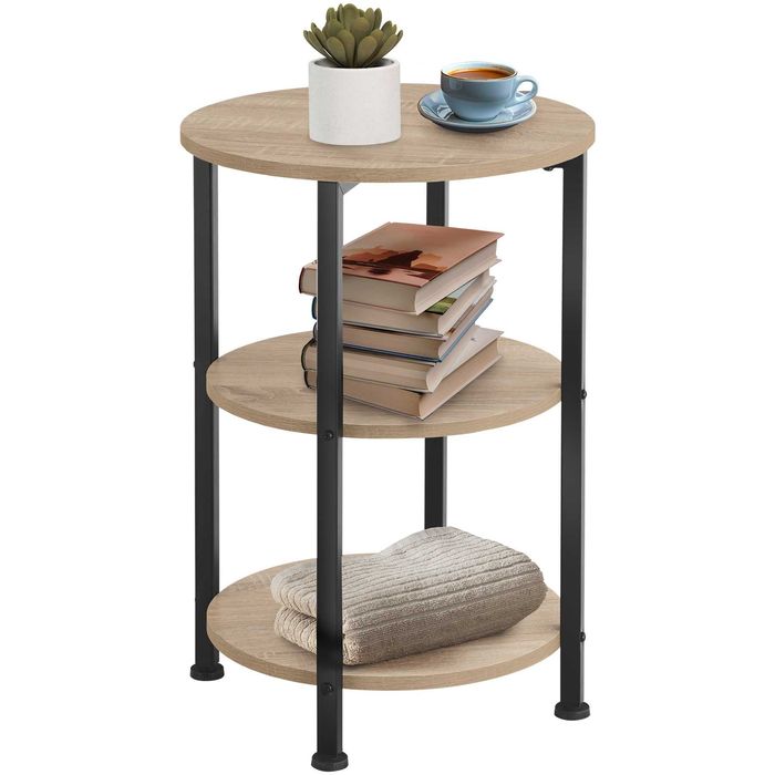 Stolik boczny Colchester industrialny jasny lub ciemny OUTLET