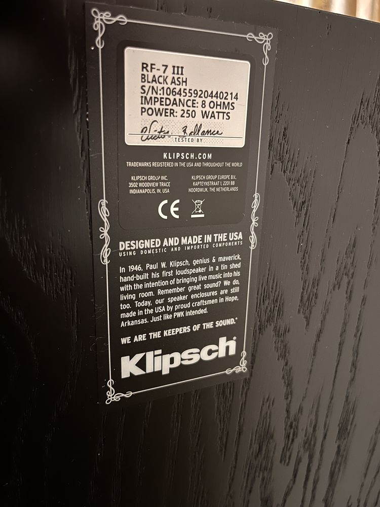 Klipsch RF-7 III Black Ash