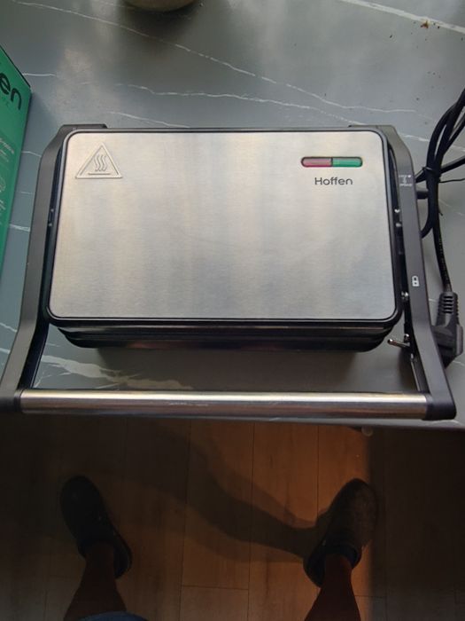 Grill elektryczny Hoffen  na gwarancji , raz użyty.