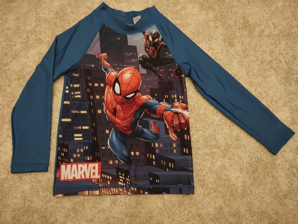 Koszulka z filtrem UV do kąpieli dla chłopca Spiderman H&M 122