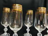 Набор бокалов для шампанского с позолоченным покрытием