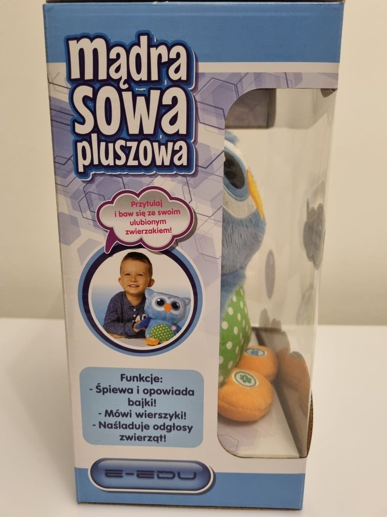 Mądra Sowa, interaktywna zabawka, opowiada bajki, śpiewa ( j.polski)