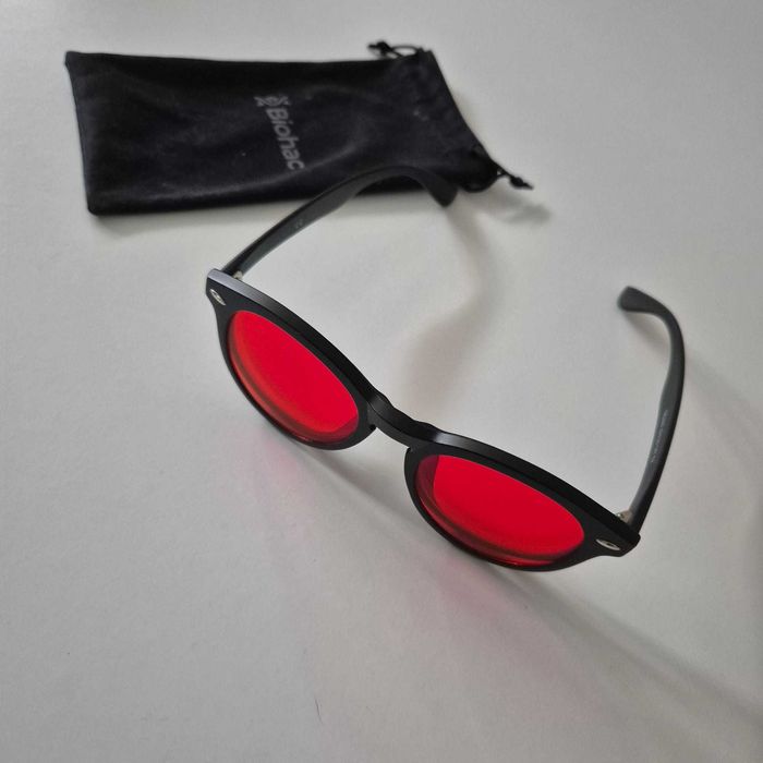 Okulary Biohac Dayguard nakładka Redguard filtr światła niebieskiego