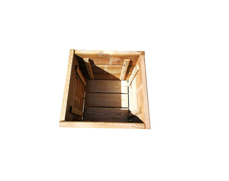 Donica kwadratowa 30X30 ryflowana