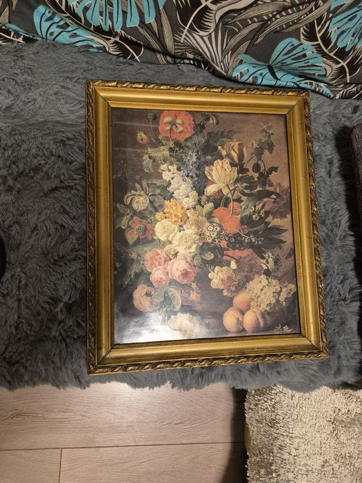 Stary obraz w starej ramie