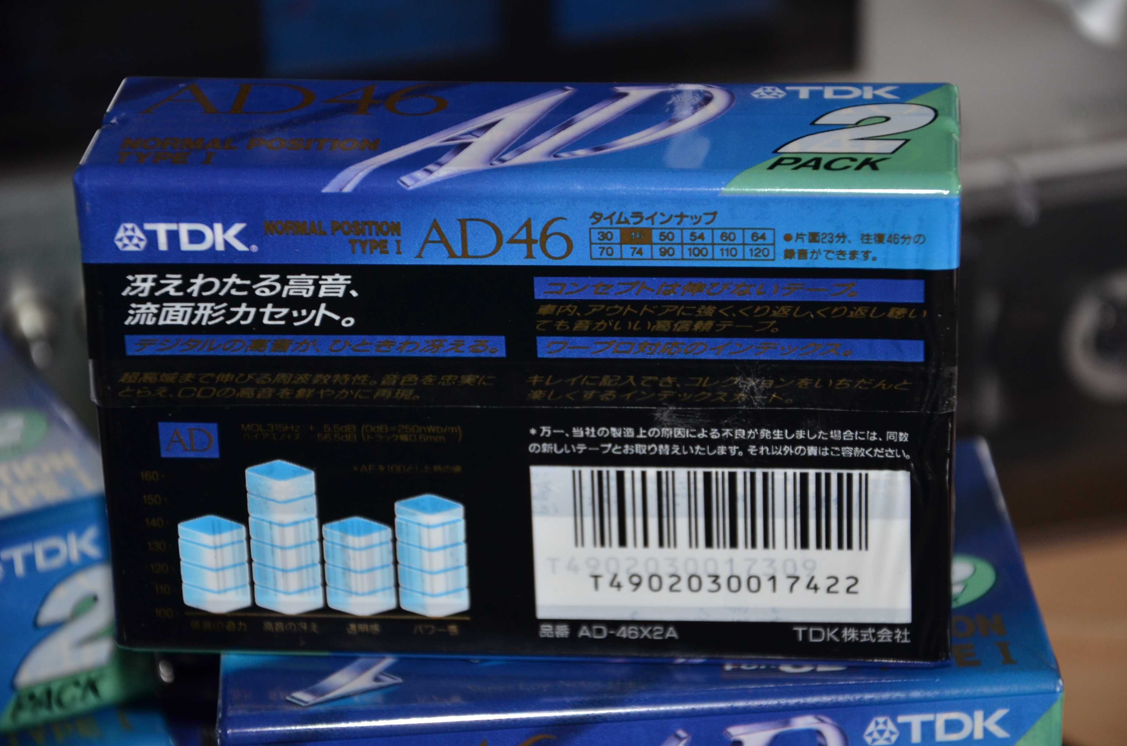 Новые аудиокассеты TDK AD46 Made in Japan and for Japan 1992