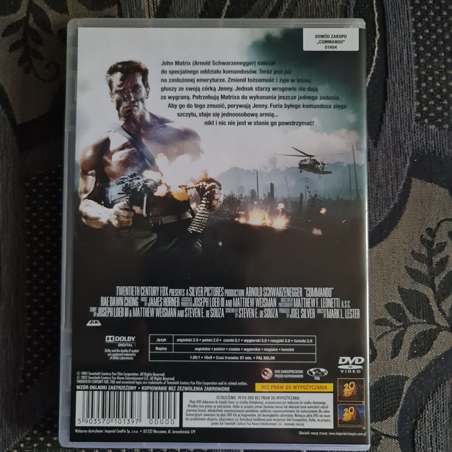 Commando A. Schwarzenegger DVD