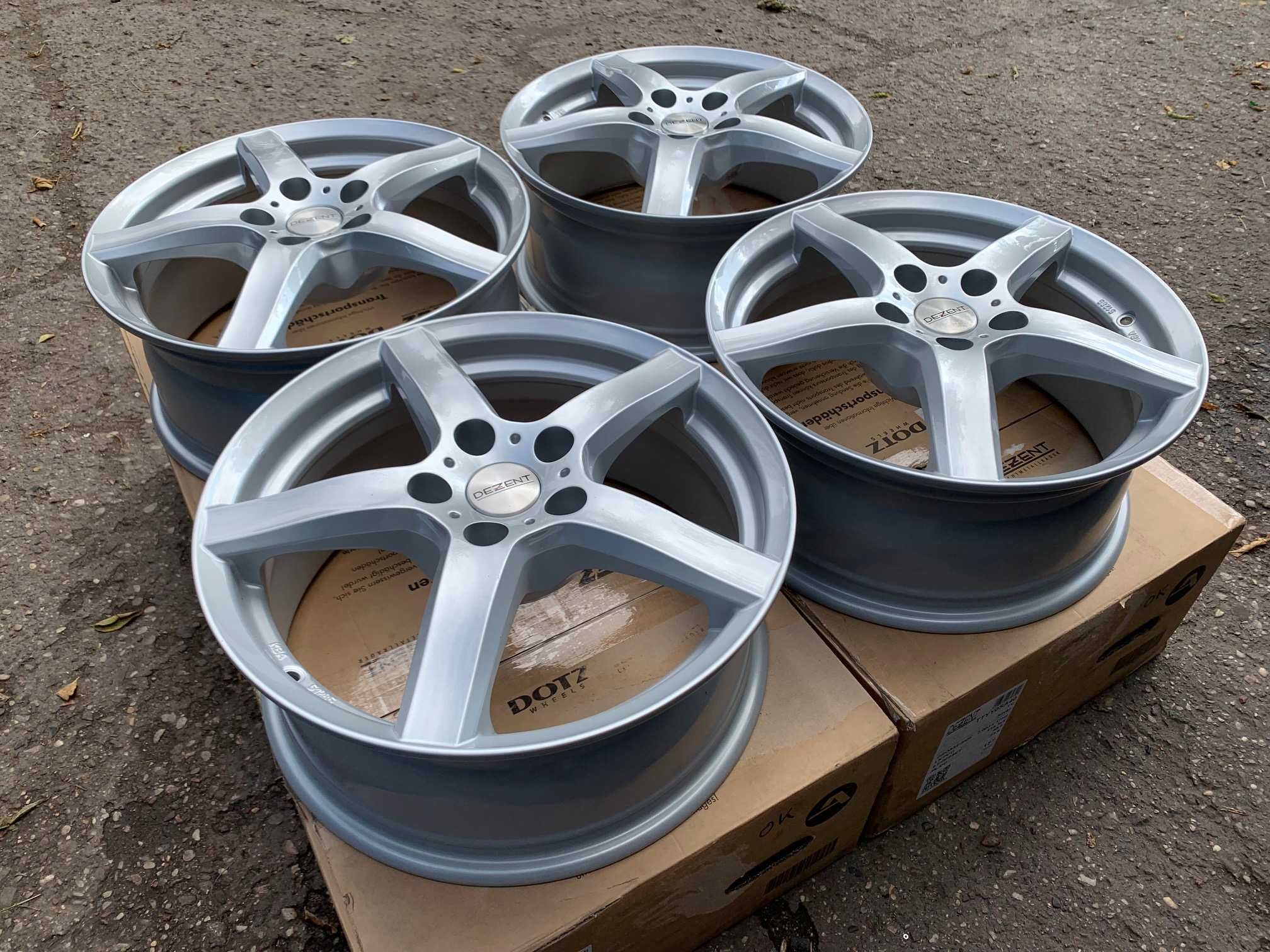4x felgi DEZENT TY silver 17" roz 5x114,3 ET40 TOYOTA KIA NISSAN LEXUS