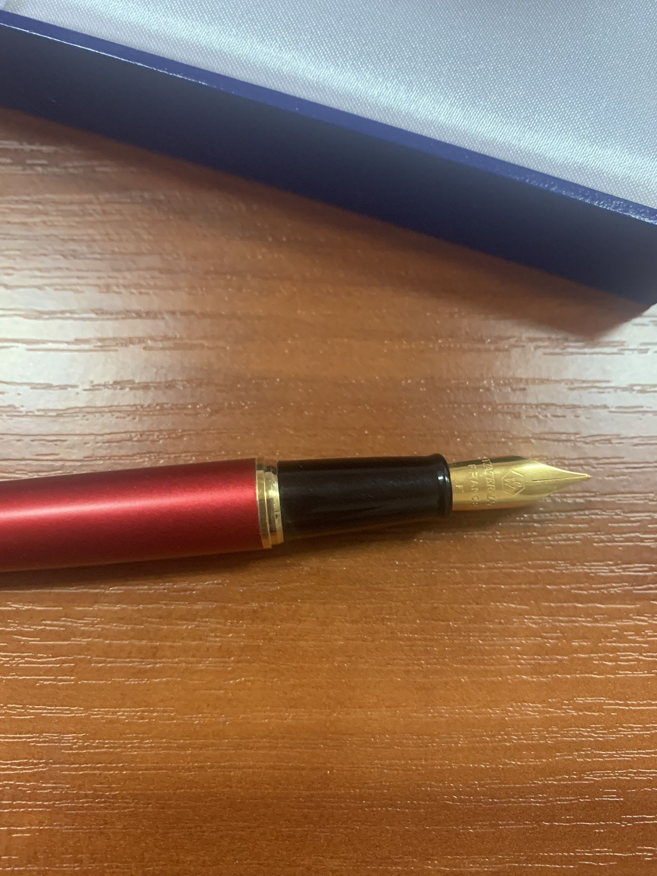 Пір'яна(перьевая) ручка Waterman Exception Slim Red.Перо золото 18К