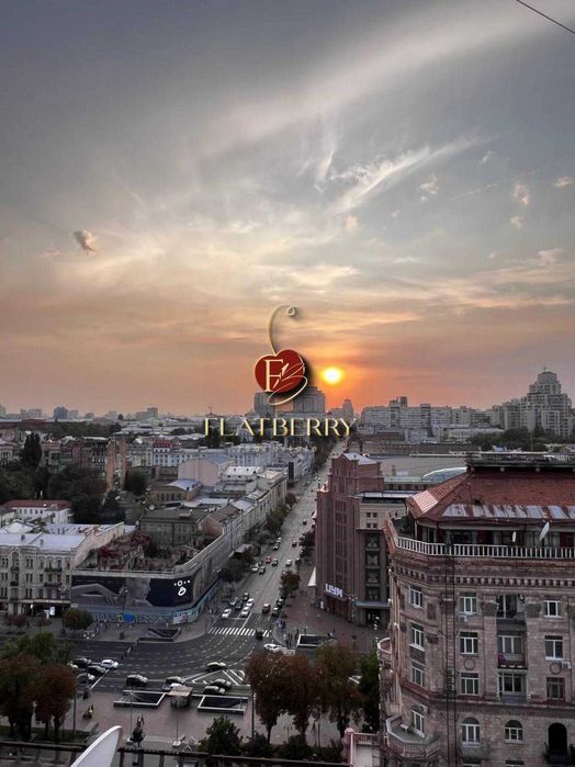 Без% Аренда 4К с террасой, ул. Крещатик 25, Центр