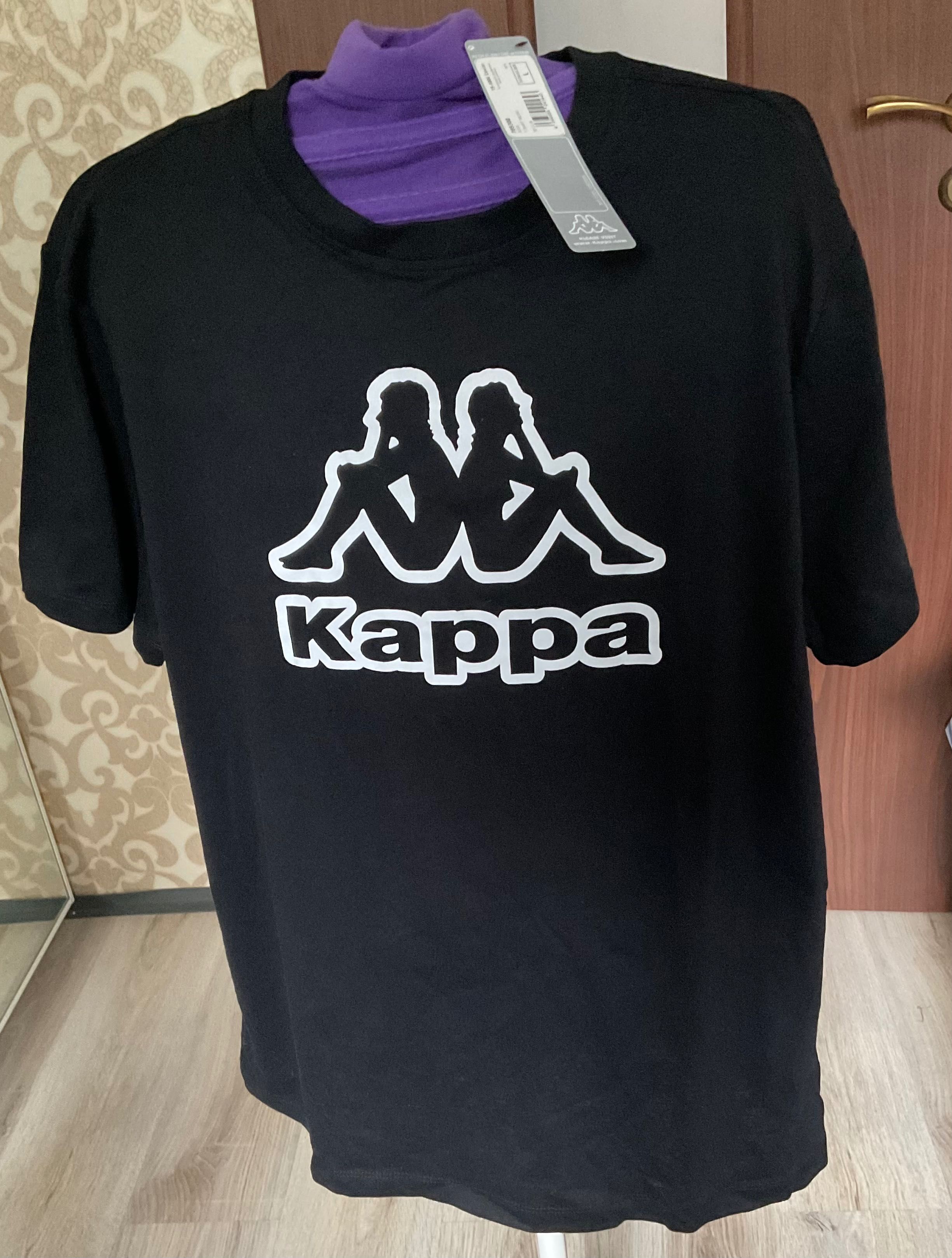 Kappa męski czarna koszulka (T-shirt ) rozmiar L nowa