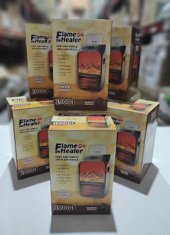 Aquecedor efeito lareira 1000 Watts