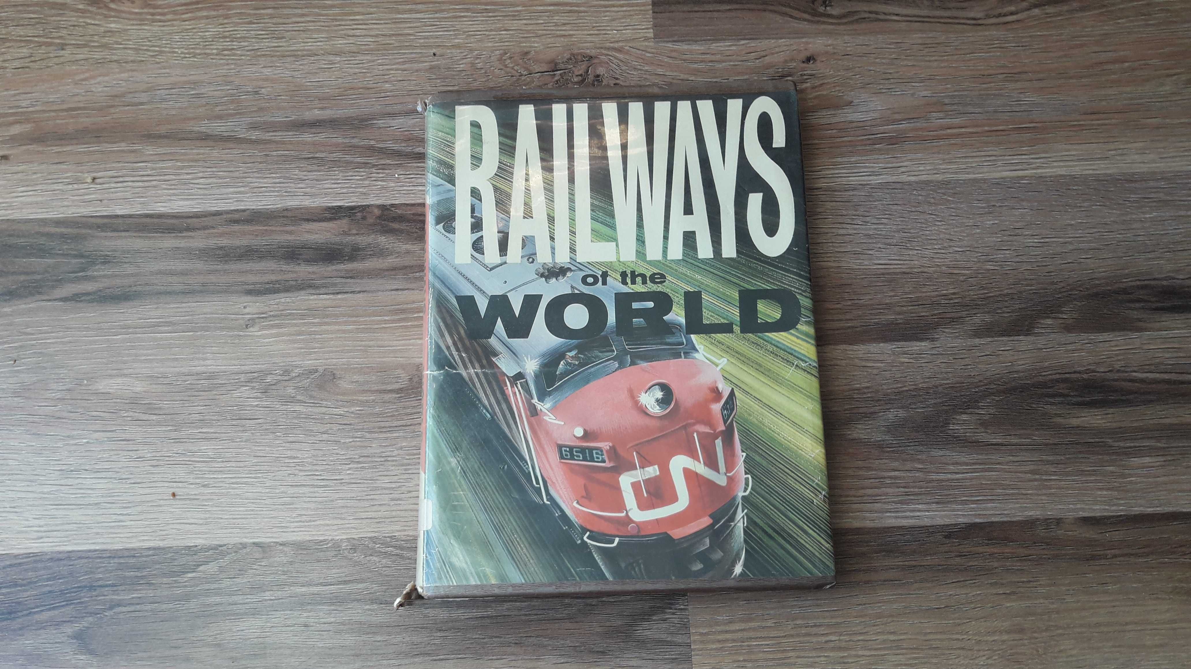 Stara książka koleje świata Railways of the World lata 60 j.angielski