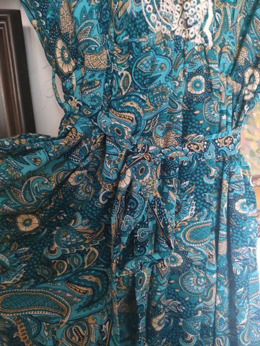 Sukienka jedwabna boho