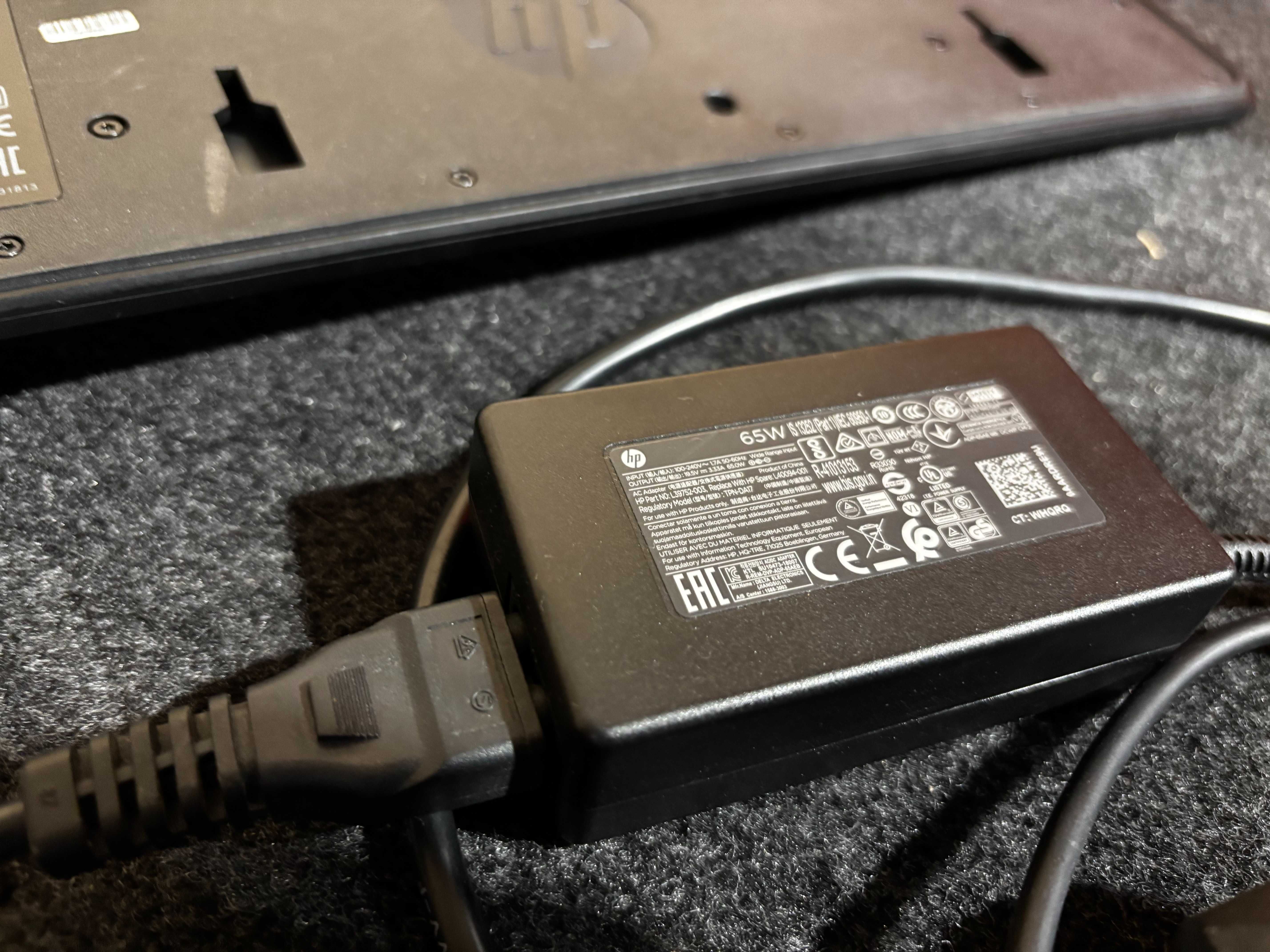 HP Dock Hub ładowarka 65W Laptop Hewlett Packard