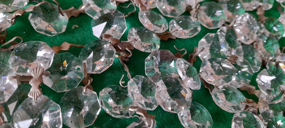 Pendentes octogonais cristal puro