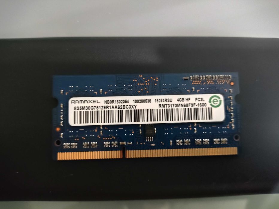 RAM para Portátil 1x4GB DDR3L SO-DIMM 1.35V 1600MHz CL11 Lenovo