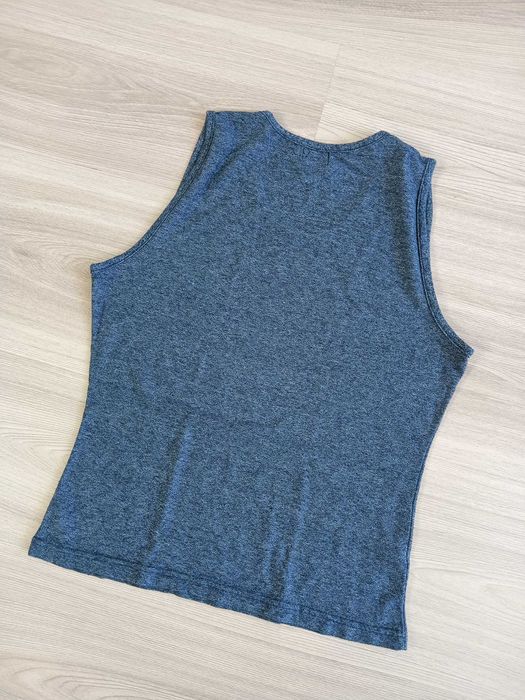 Bluzka damska podkoszulek top granatowa S