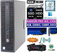 Gamer-2024 HP-G2-6ªG-i5-3.2G|16G|SSD+HDD|WX-3200-4G-D5|5G|KIT|W11