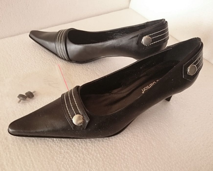 nowe buty czółenka szpilki czarne Clara Barson CCC