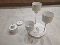 Komplet lamp sufitowych,  plafon + zwis, prawie nowe