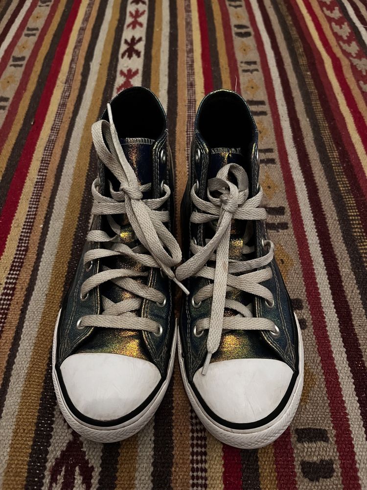 Converse All Star bota iridescentes/brilhantes