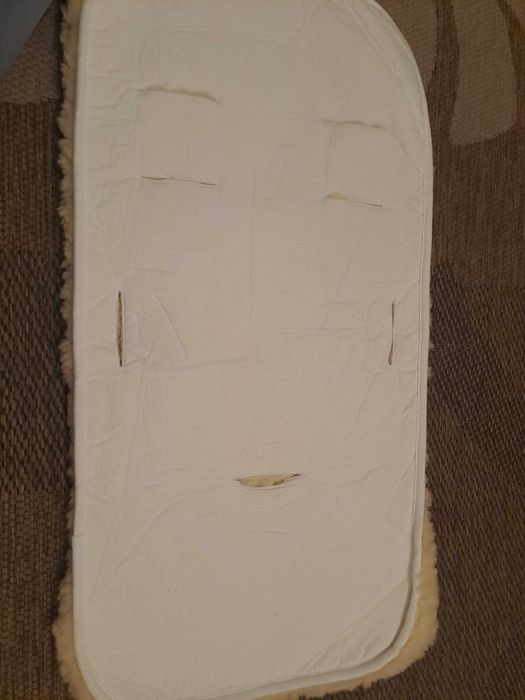 Wkładka do wózka skóra owcza norweska, gondola, spacerówka