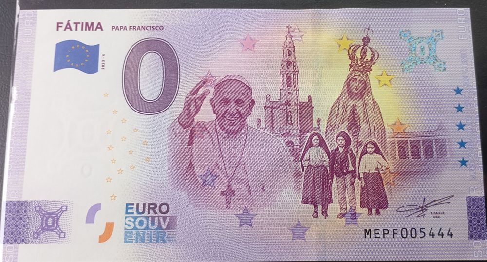 Nota de 0€ portuguesa e estrangeiro