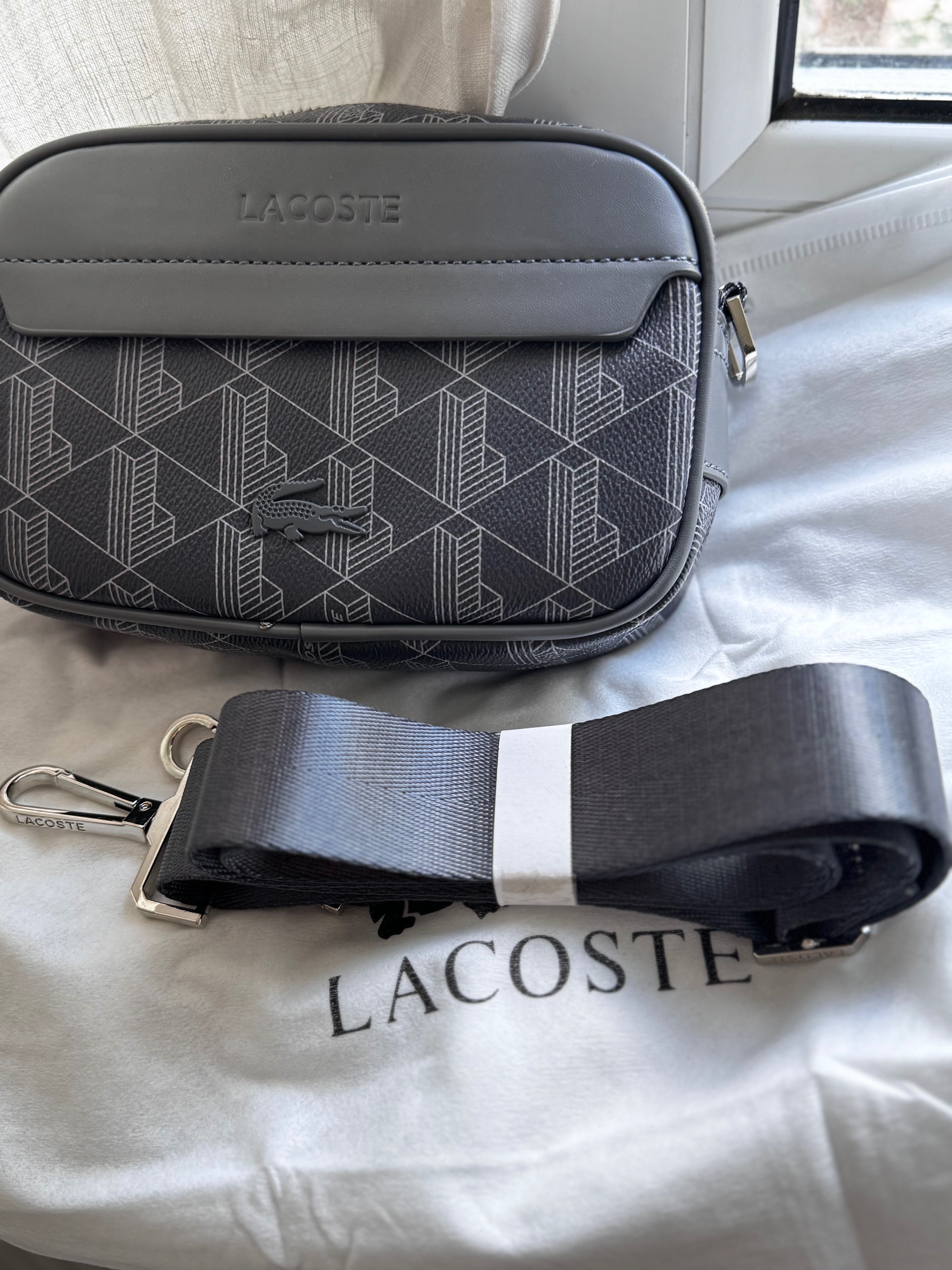 Lacoste czarna torba na ramię