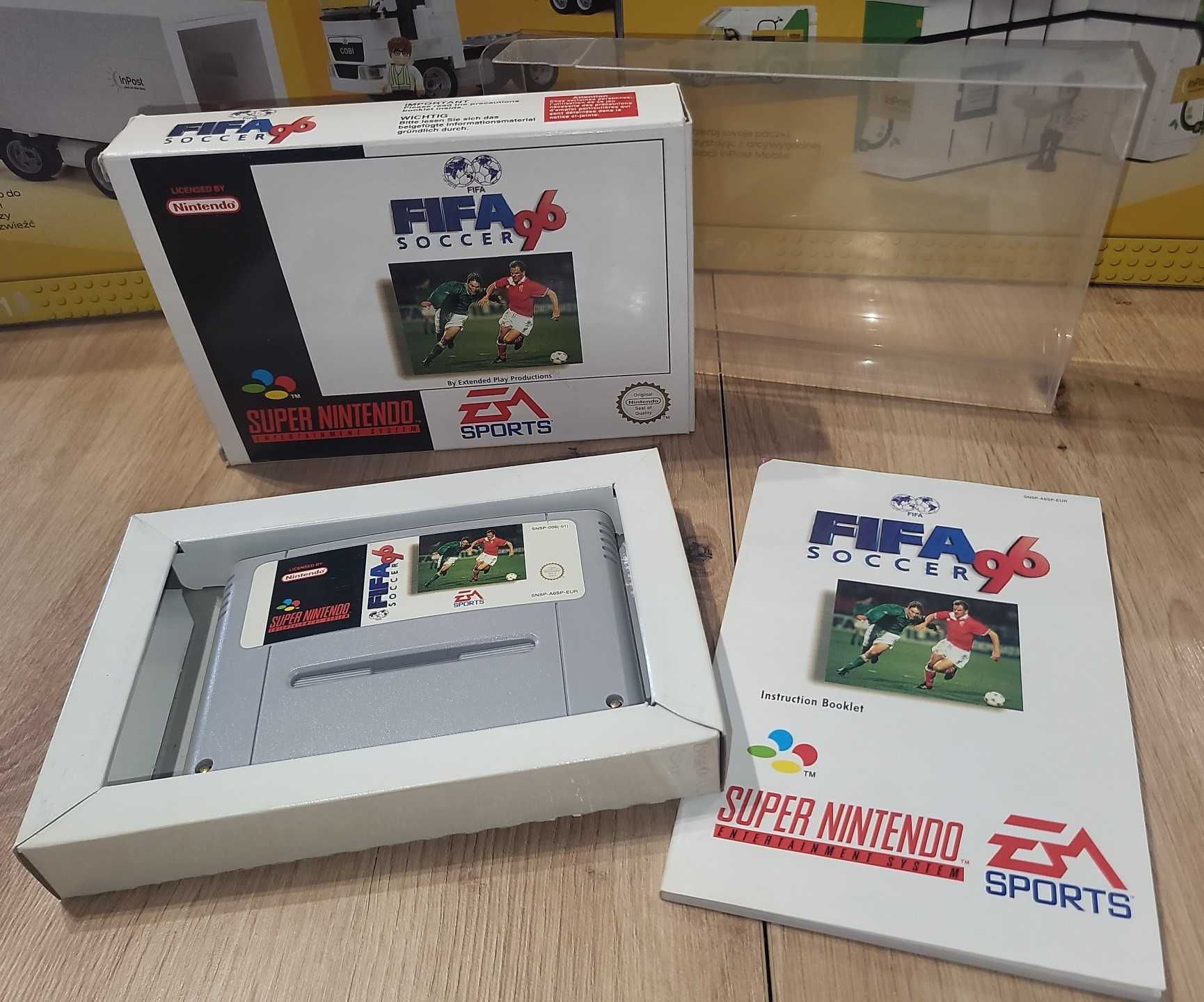 Gra FIFA Soccer 96 - NINTENDO SNES - BDB- stan CIB Komplet +Protektor