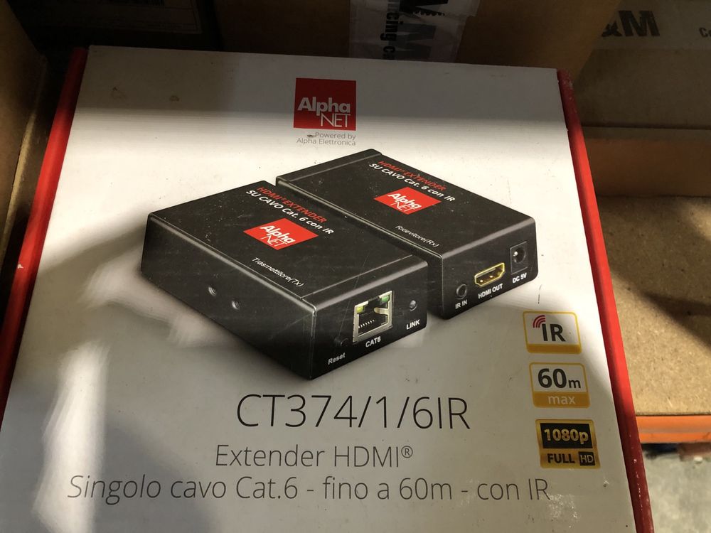 Recetor e Transmissor HDMI pra Cat5/6 com IR