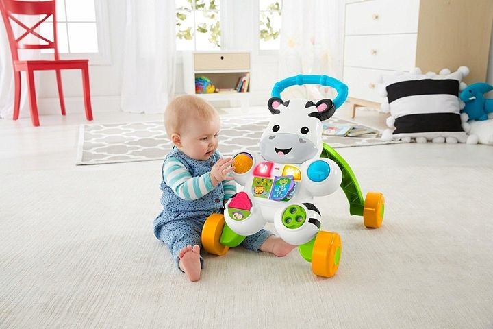 Fisher Price pchacz Jeździk Zebra j.francuski