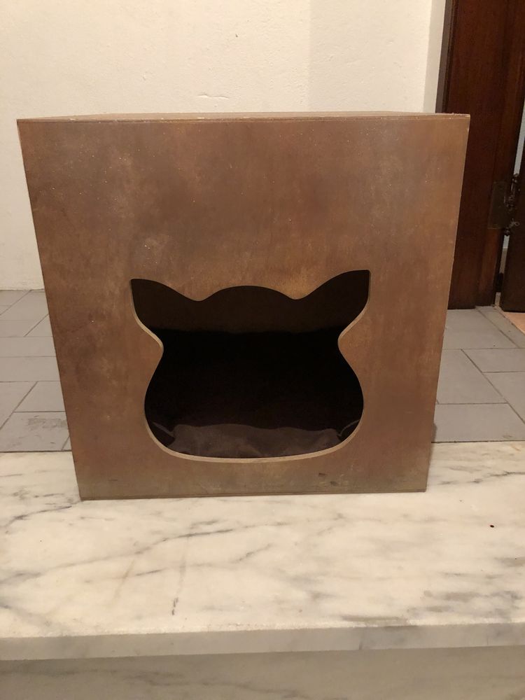 Casa para gato com almofada 45x45