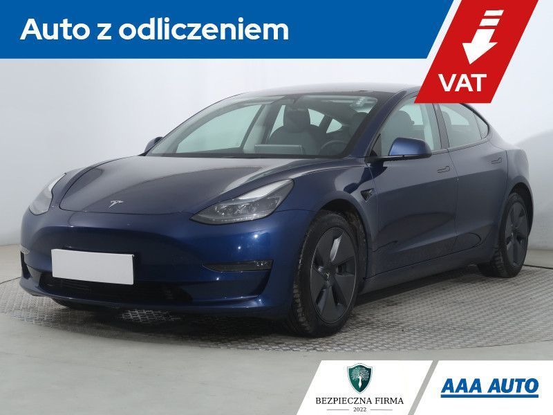 Tesla Model 3 Long Range 4WD 79kWh, SoH 91%, Serwis ASO, Automat, VAT 23%, Skóra,