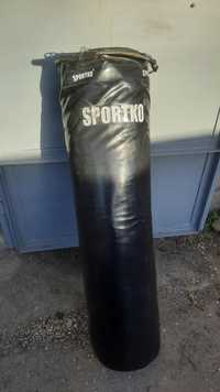 Боксёрский мешок SPORTKO 135×35см 65кг чёрный