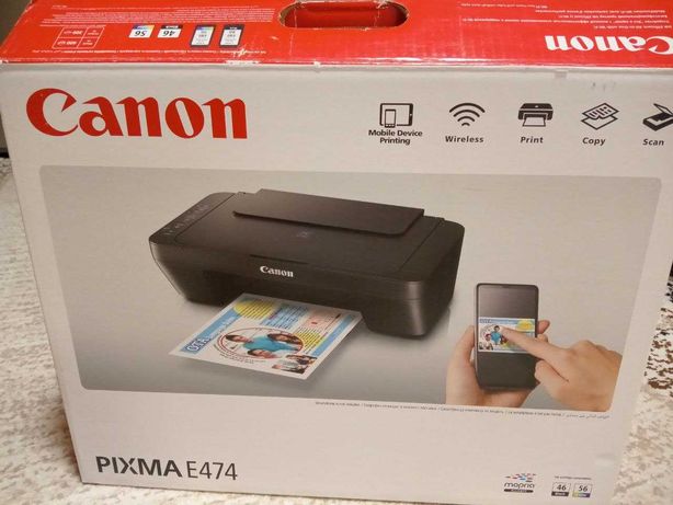 Принтер (фотопринтер) сканер Canon PIXMA E474 с Wi-Fi