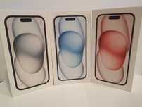 Iphone 15 128 nowy czarny, niebieski, różowy