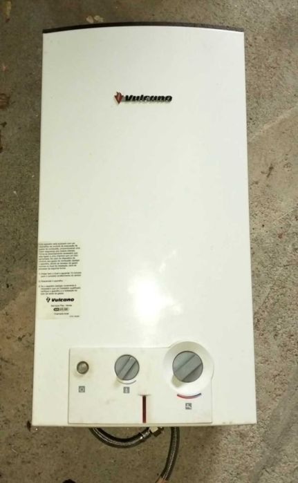 Esquentador vulcano11 litros ( a pilhas) a funcionar