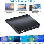 Zewnętrzny napęd CD/DVD USB 3.0 & Type-C, przenośny nagrywarka CD