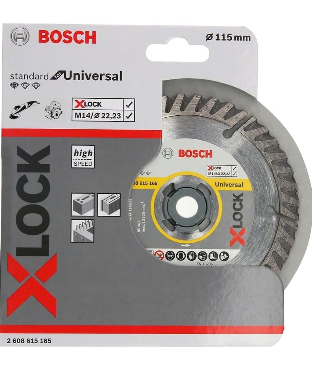 Disco de corte diamante Bosch Professional X-LOCK  115mm