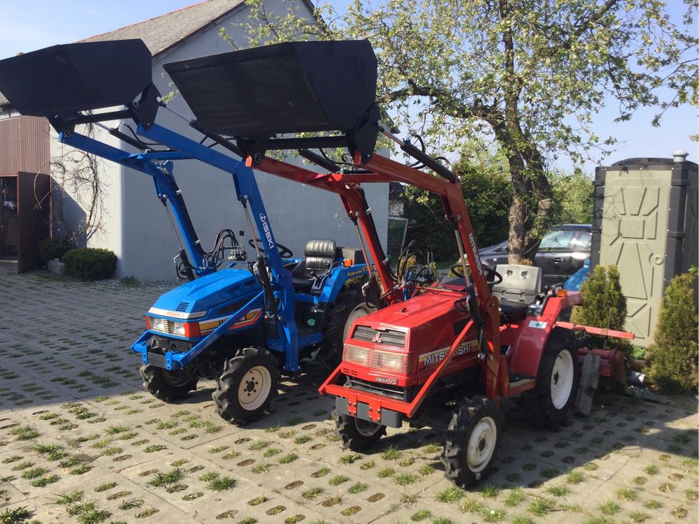 Mini traktor traktorek Mitsubishi 3 tłok.diesel nap.4x4 + nowy Tur