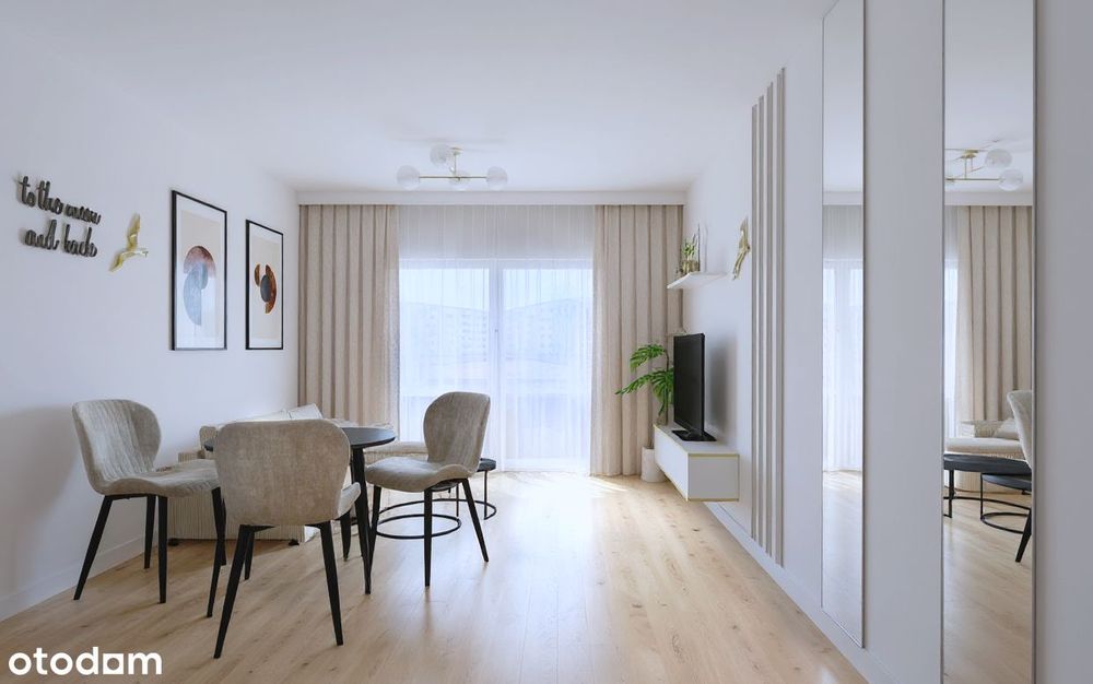 Nowe, 60m2 3 pokoje, Pod klucz, Kuchnia i Szafy w zabudowie