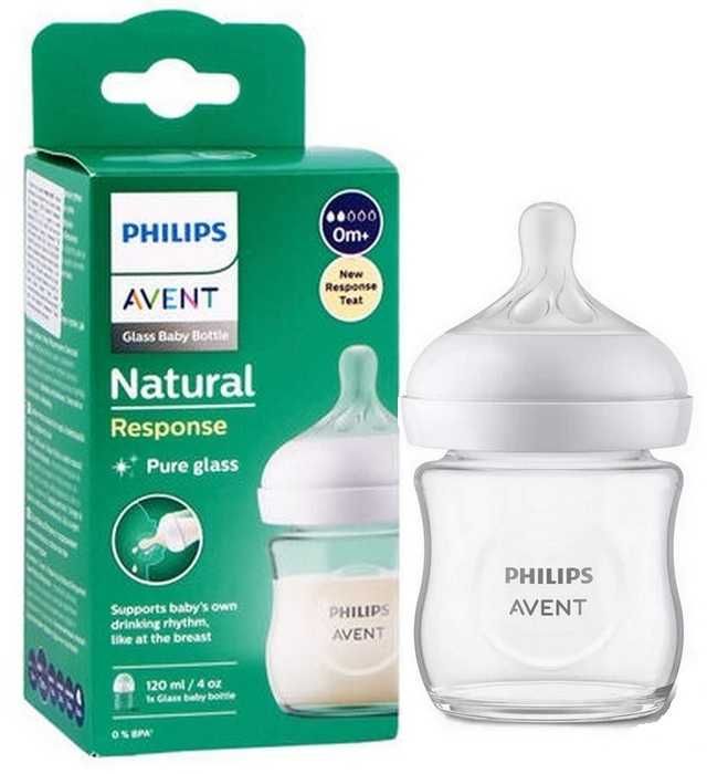 Philips Avent Szklana Butelka Responsywna Natural 120ml. SCY930/01