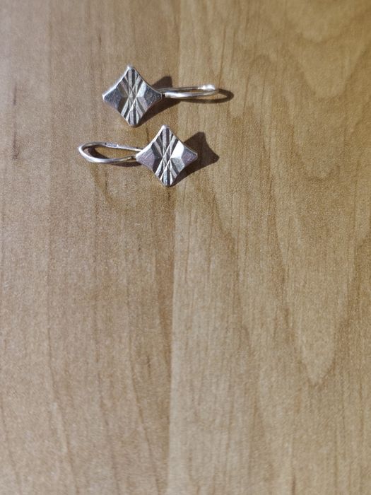 Серьги женские ромбы